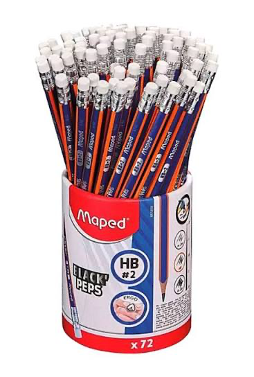 LAPIS GRAFITE HB BLACKPEPS NAVY COM BORRACHA
