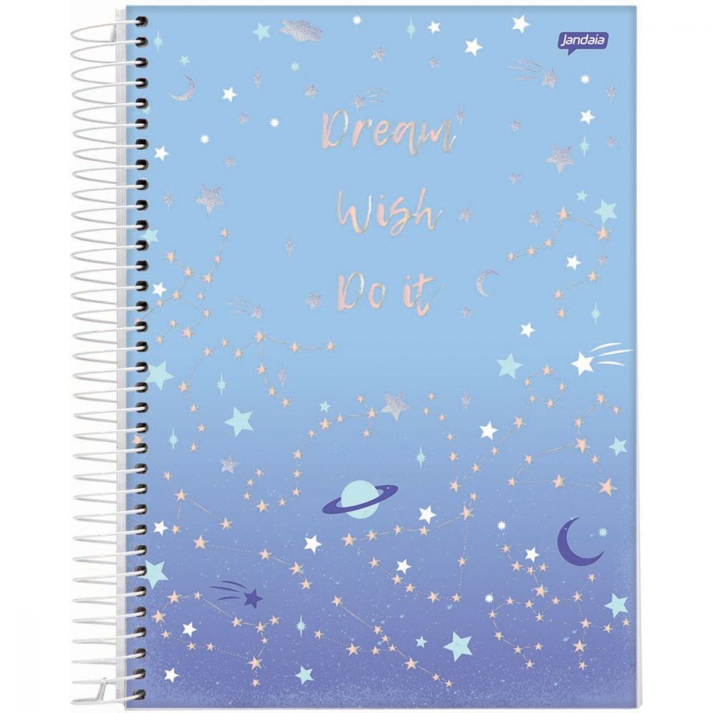 CADERNO ESPIRAL UNI 80 FLS MYSTIC