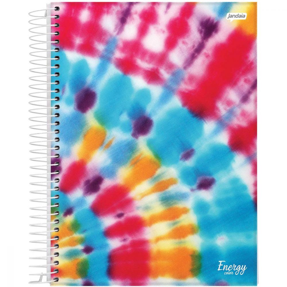 CADERNO ESPIRAL UNI 80FLS ENERGY COLOR
