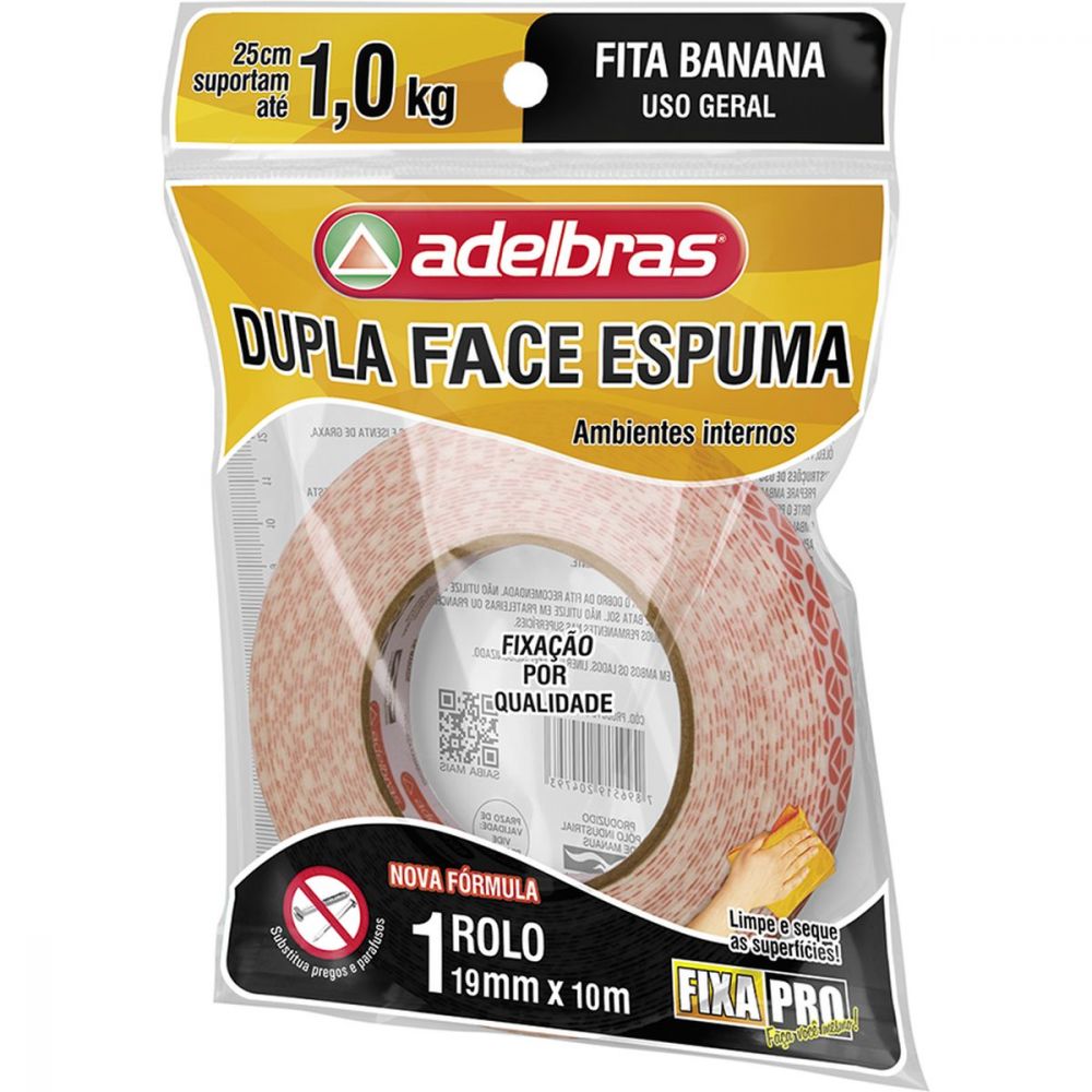 FITA DUPLA FACE DE ESPUMA 
