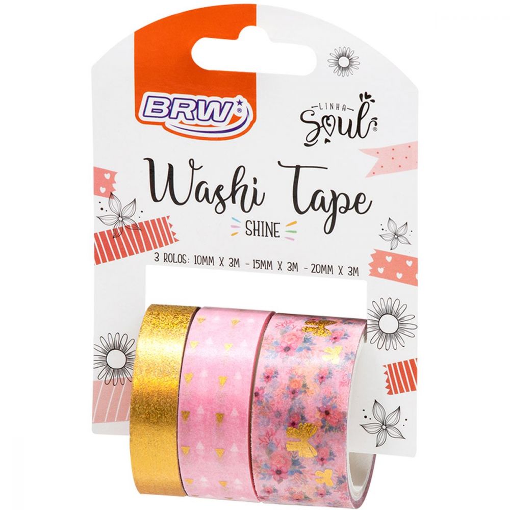 WASHI TAPE SHINE ROSA
