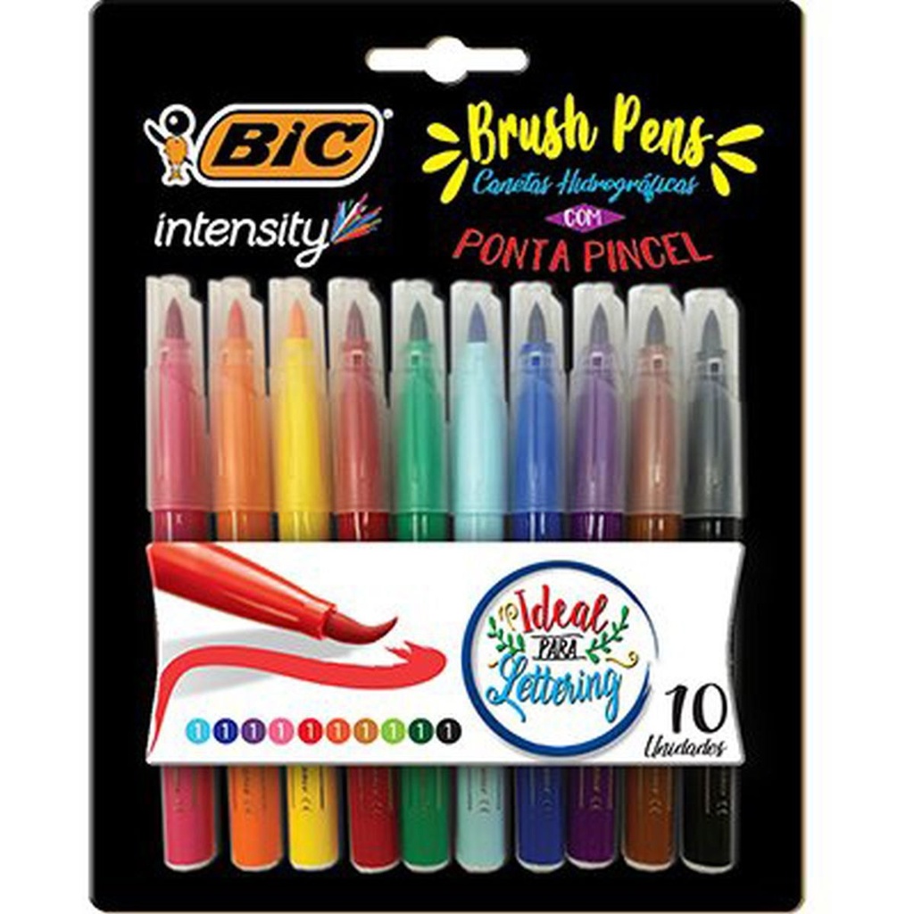 BRUSH PENS BIC 10 UNIDADES