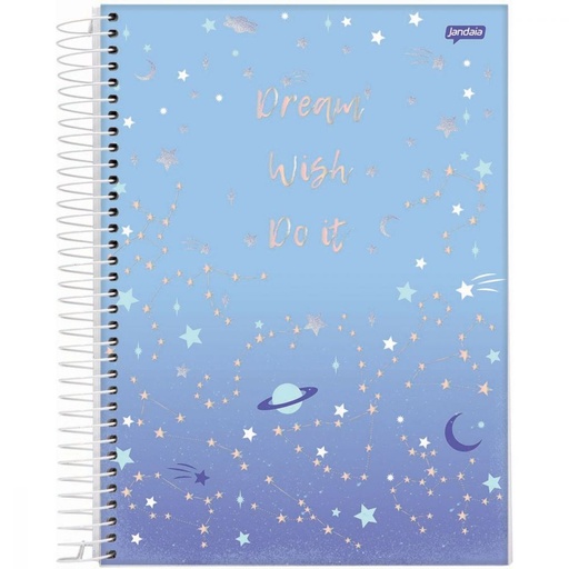 CADERNO ESPIRAL UNI 80 FLS MYSTIC