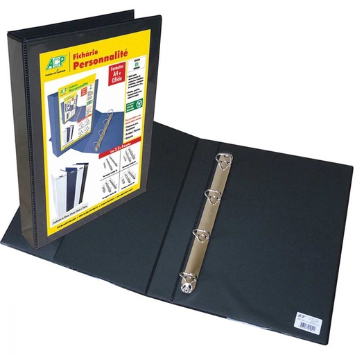 FICHARIO DE PVC PRSONALITE PRETO