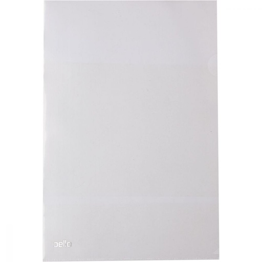 PASTA EM L DELLOPLAST CRISTAL